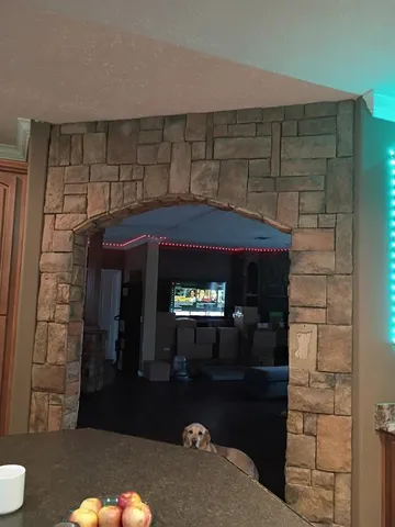 a front view of a house