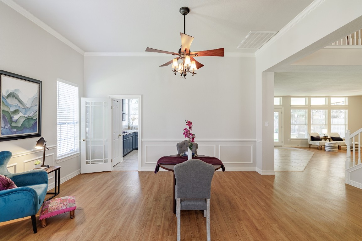 205 Ridge Run Court Georgetown, TX 78628 - Photo 16 of 40 a living room with furniture and a wooden floor