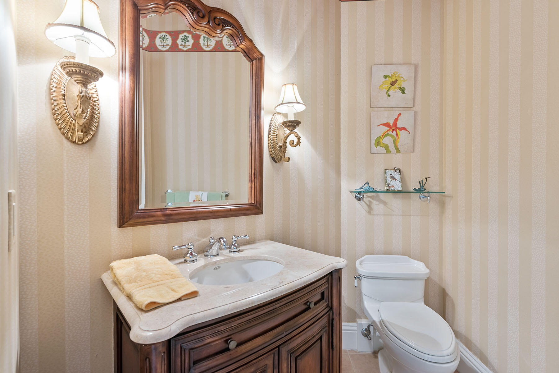8528 Bellagio Drive Naples, FL 34114 - Photo 19 of 50 a bathroom with a sink toilet and vanity