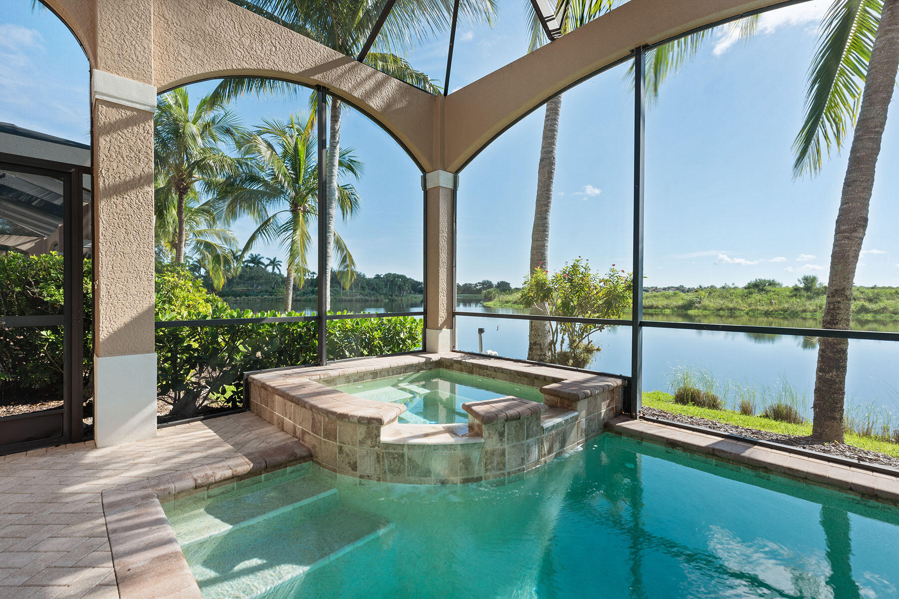 8528 Bellagio Drive Naples, FL 34114 - Photo 26 of 50 a view of swimming pool with a patio