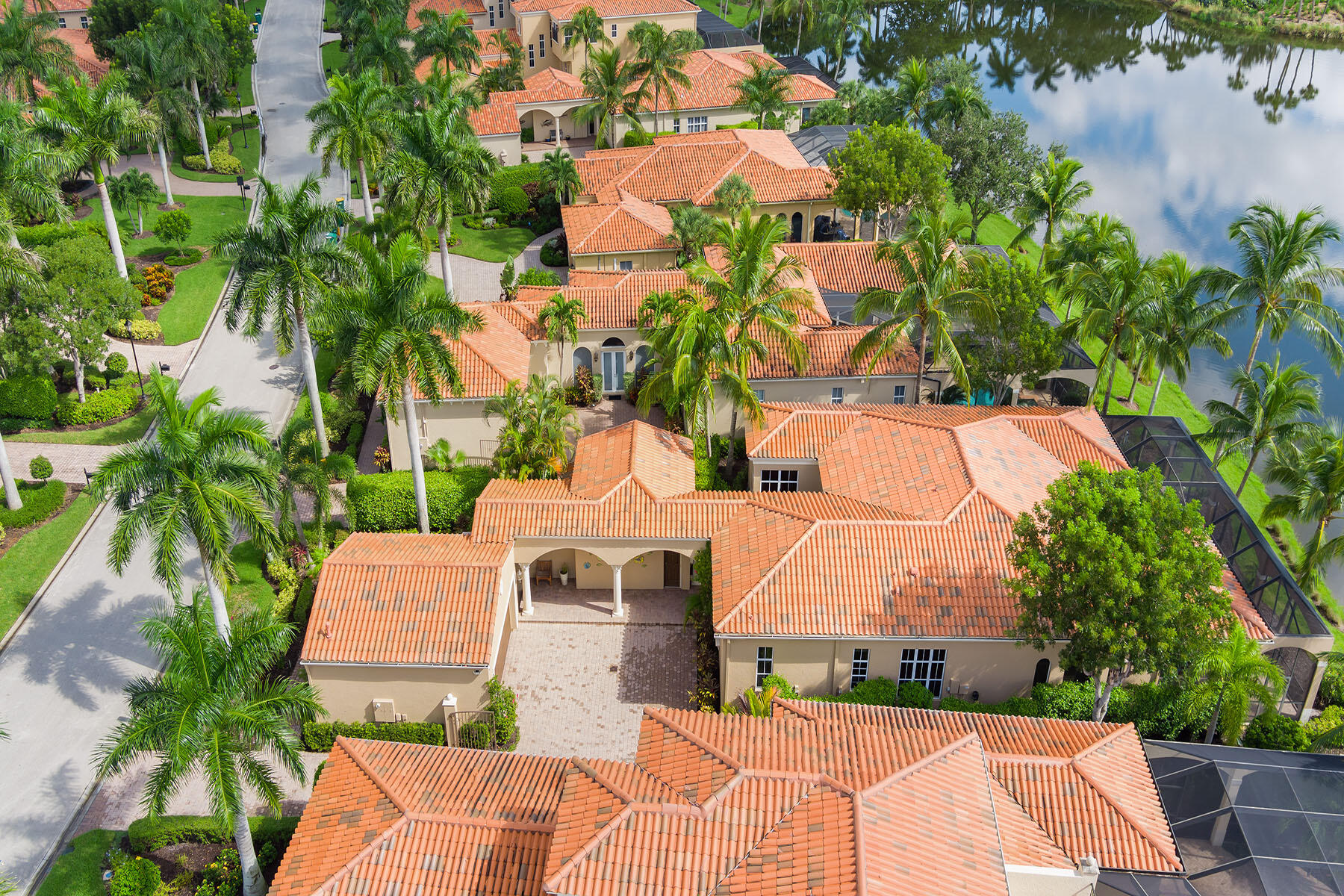 8528 Bellagio Drive Naples, FL 34114 - Photo 38 of 50 an aerial view of residential houses with outdoor space
