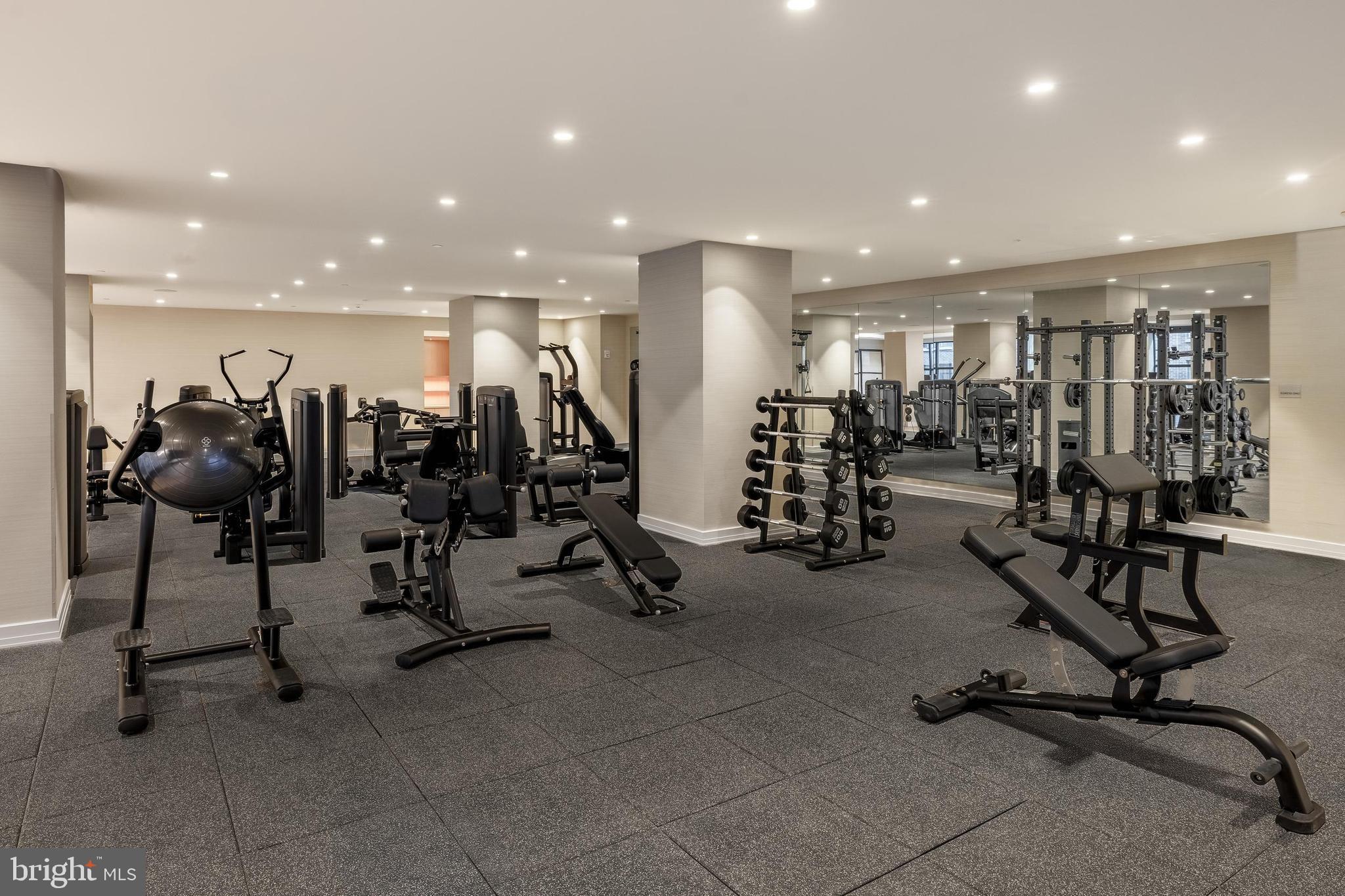 300 12th Street Southwest, Unit PH03 Washington, DC 20024 - Photo 15 of 28 a view of a room with gym equipment