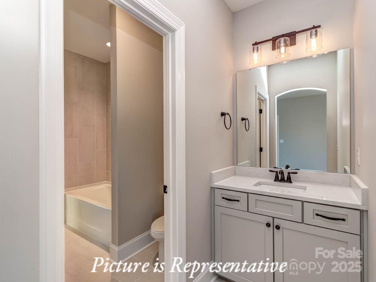 4238 Brushy Knoll York, SC 29745 - Photo 43 of 46 a bathroom with a sink and a mirror