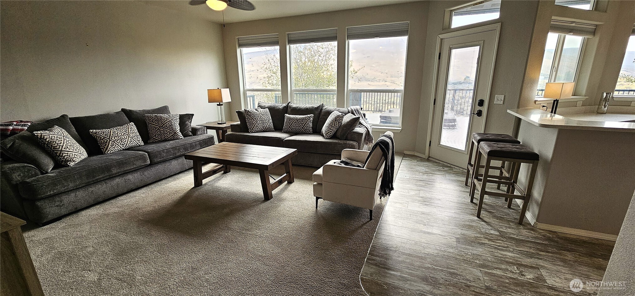 435 Maringo Road Ephrata, WA 98823 - Photo 20 of 40 a living room with furniture and a large window