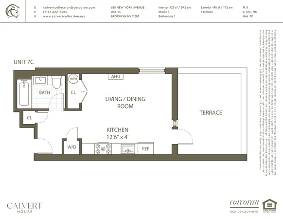 $570,000 | 625 New York Avenue, Unit PH7C | Wingate