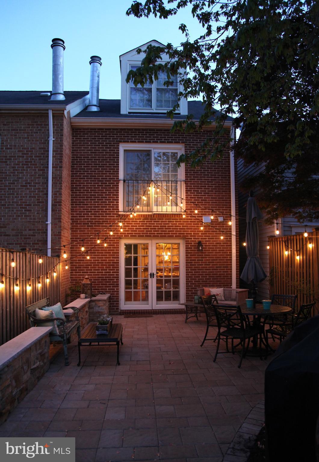 320 Commerce Street Alexandria, VA 22314 - Photo 2 of 30 Rear Patio at night