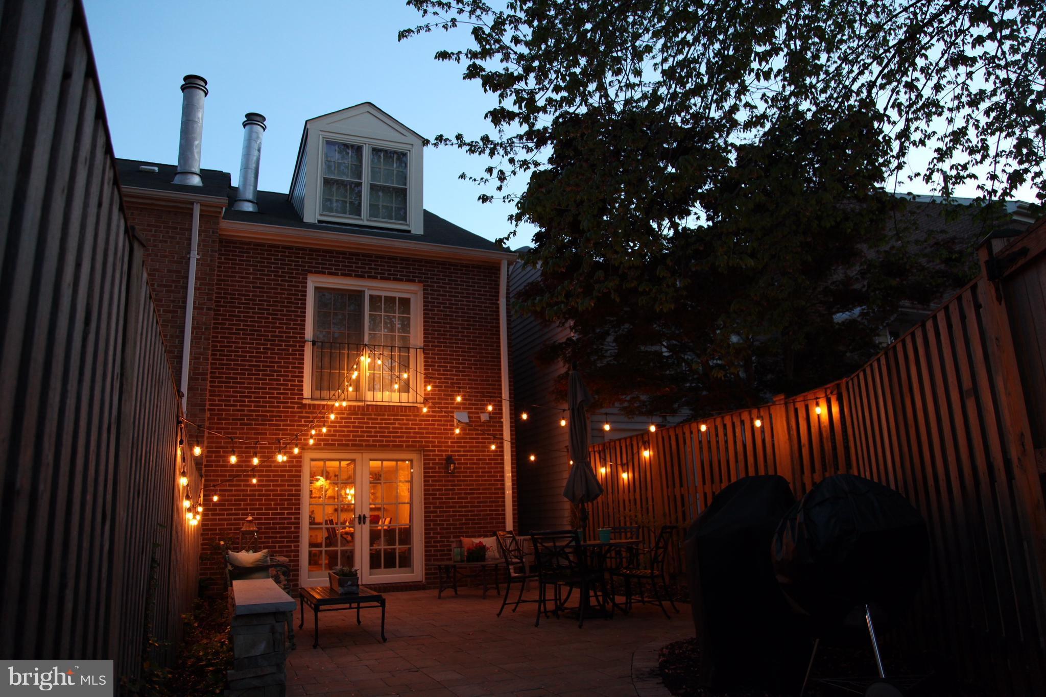 320 Commerce Street Alexandria, VA 22314 - Photo 29 of 30 Rear Patio at night
