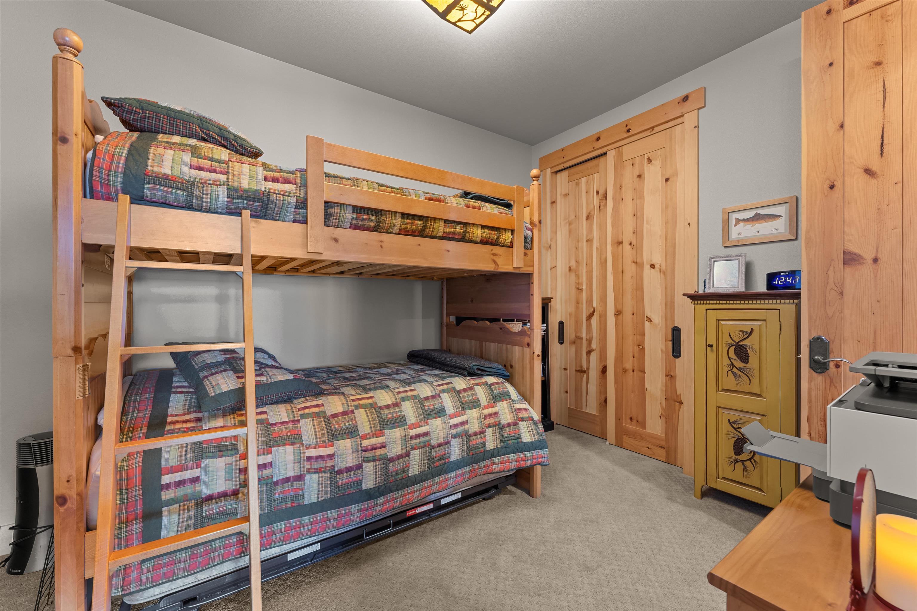 440 Valley Ranch Drive Clio, CA 96106 - Photo 11 of 50 a bedroom with a bed and a closet