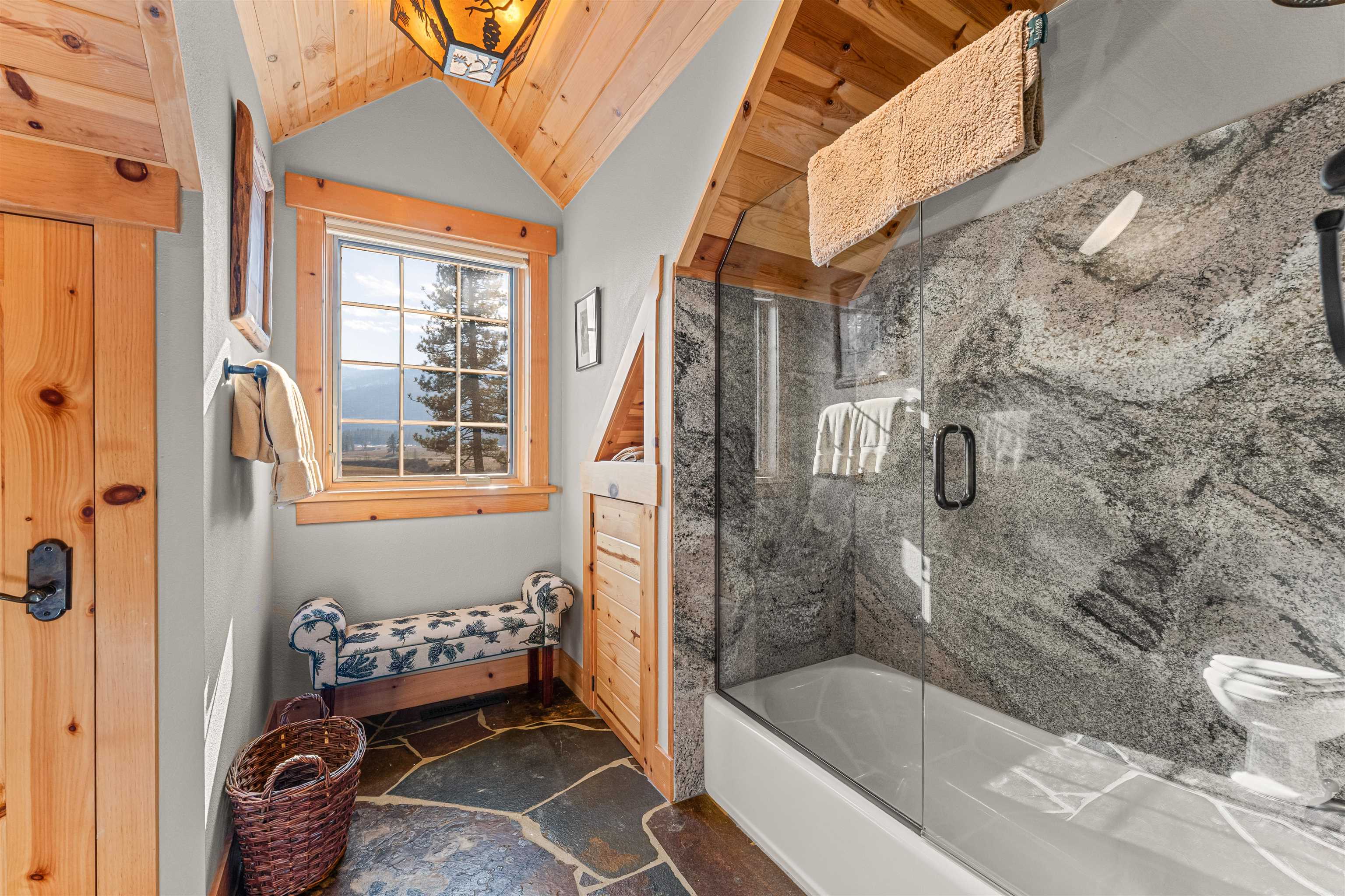 440 Valley Ranch Drive Clio, CA 96106 - Photo 29 of 50 a bathroom with a bathtub and shower