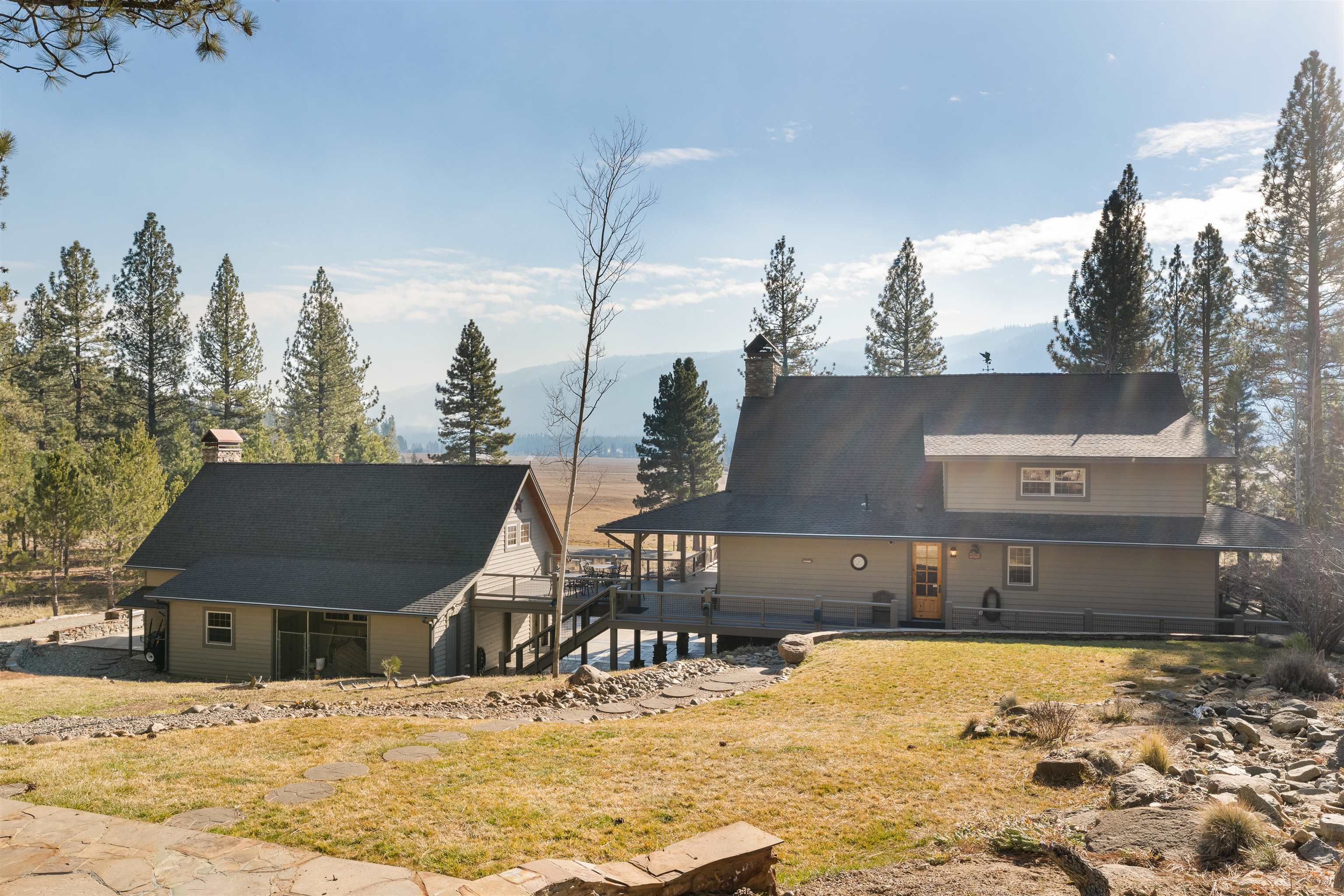 440 Valley Ranch Drive Clio, CA 96106 - Photo 35 of 50 a view of a house with snow on the ground