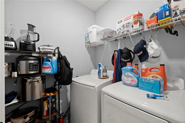 a room with storage and utility