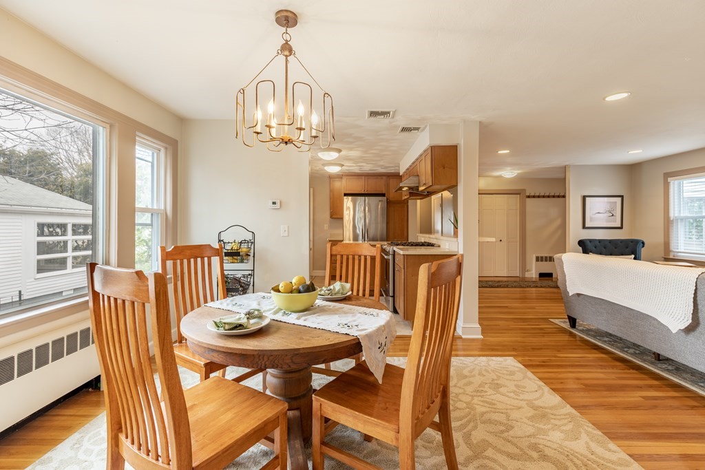 107 Oliver Road Waban, MA 02468 - Photo 13 of 32 a view of a dining room with furniture