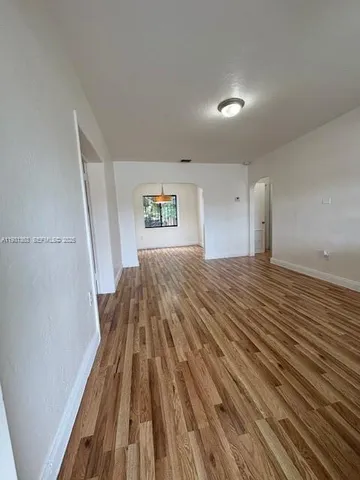 a view of wooden floor in a room
