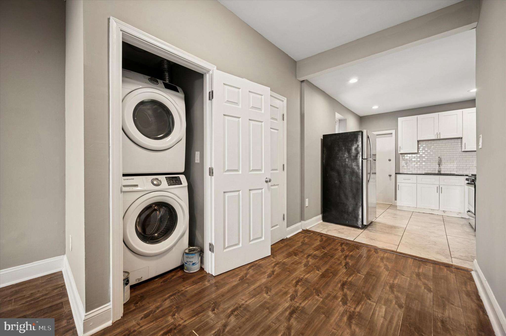2147 North Marston Street Philadelphia, PA 19121 - Photo 1 of 15 a view of a kitchen with refrigerator and washer