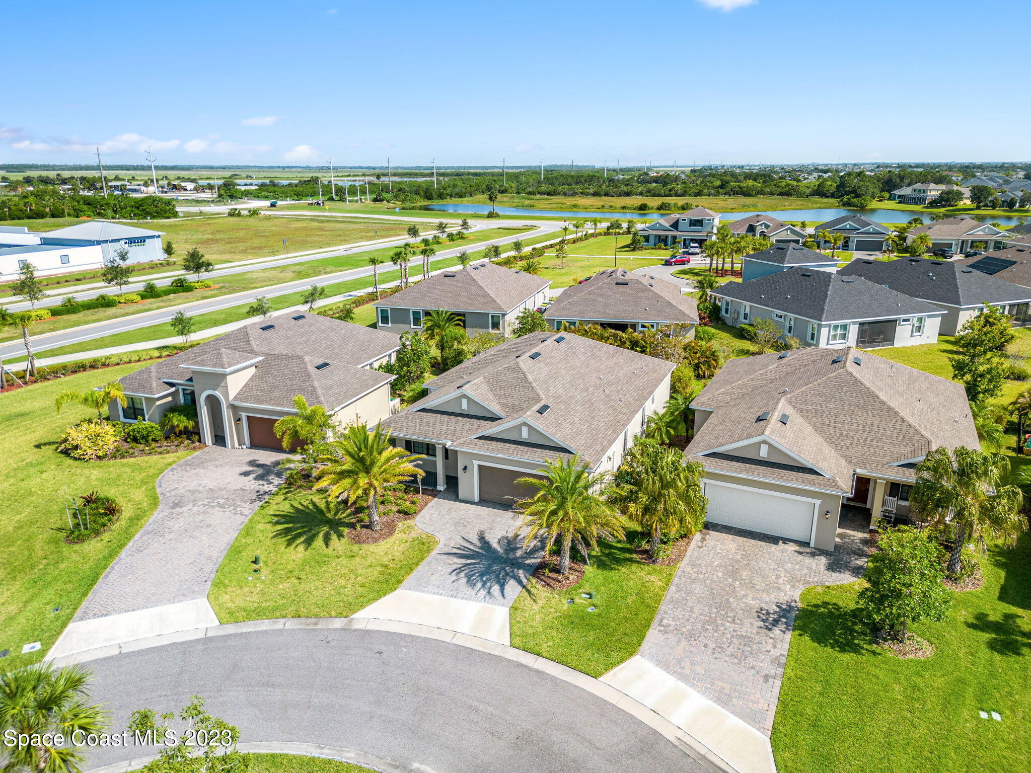 3640 Stabane Place Melbourne, FL 32940 - Photo 62 of 85 a view of a city with an ocean view