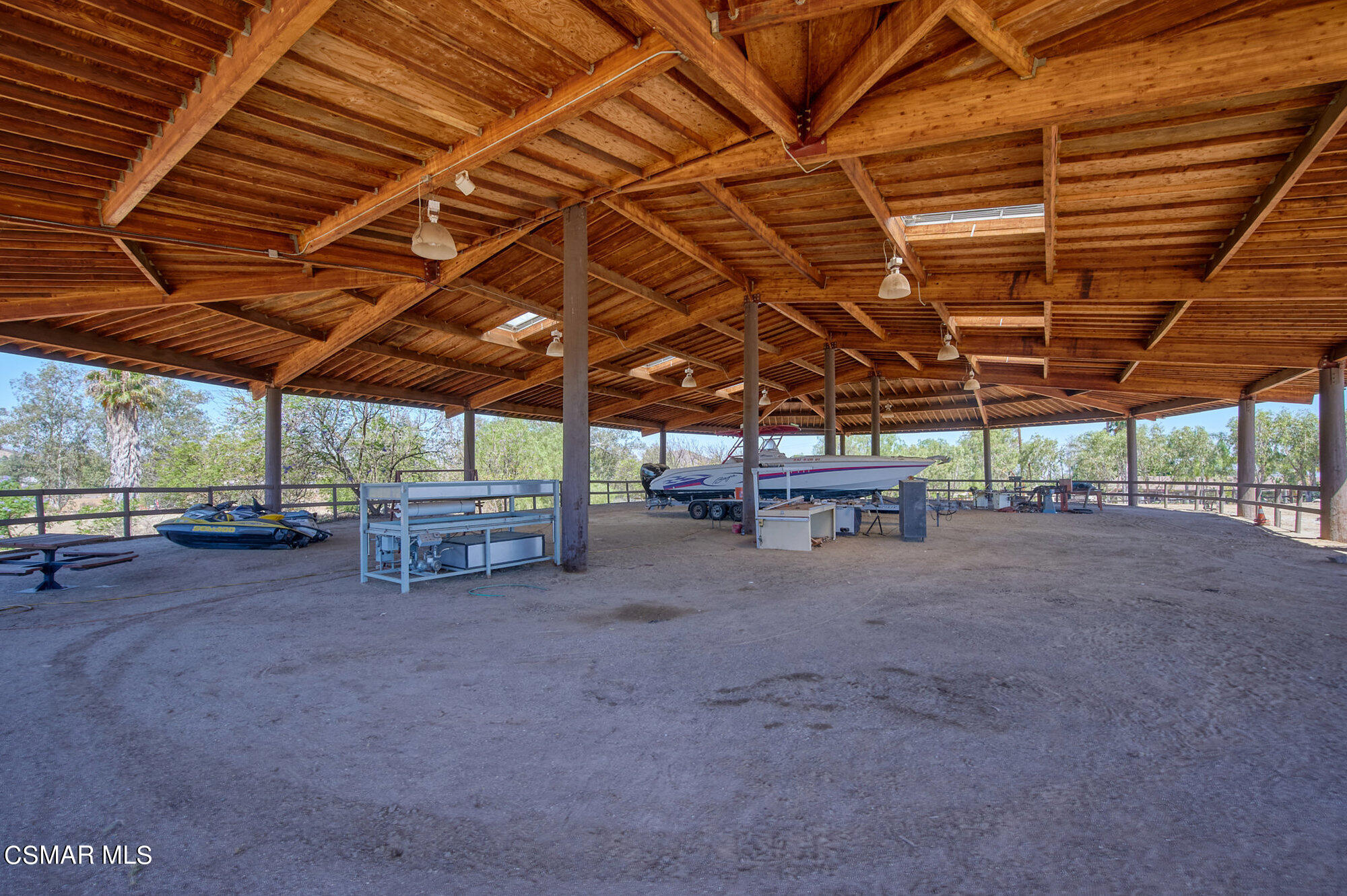 17498 Santa Rosa Mine Road Perris, CA 92570 - Photo 20 of 55 a view of a big room with wooden roof and sitting space