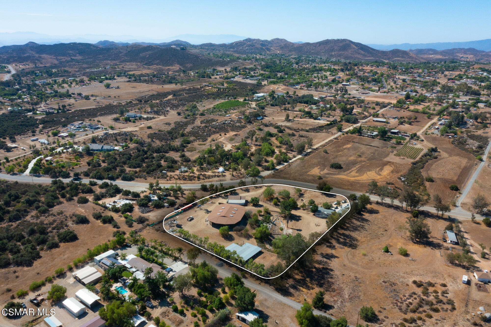 17498 Santa Rosa Mine Road Perris, CA 92570 - Photo 5 of 55 an aerial view of residential house with outdoor space