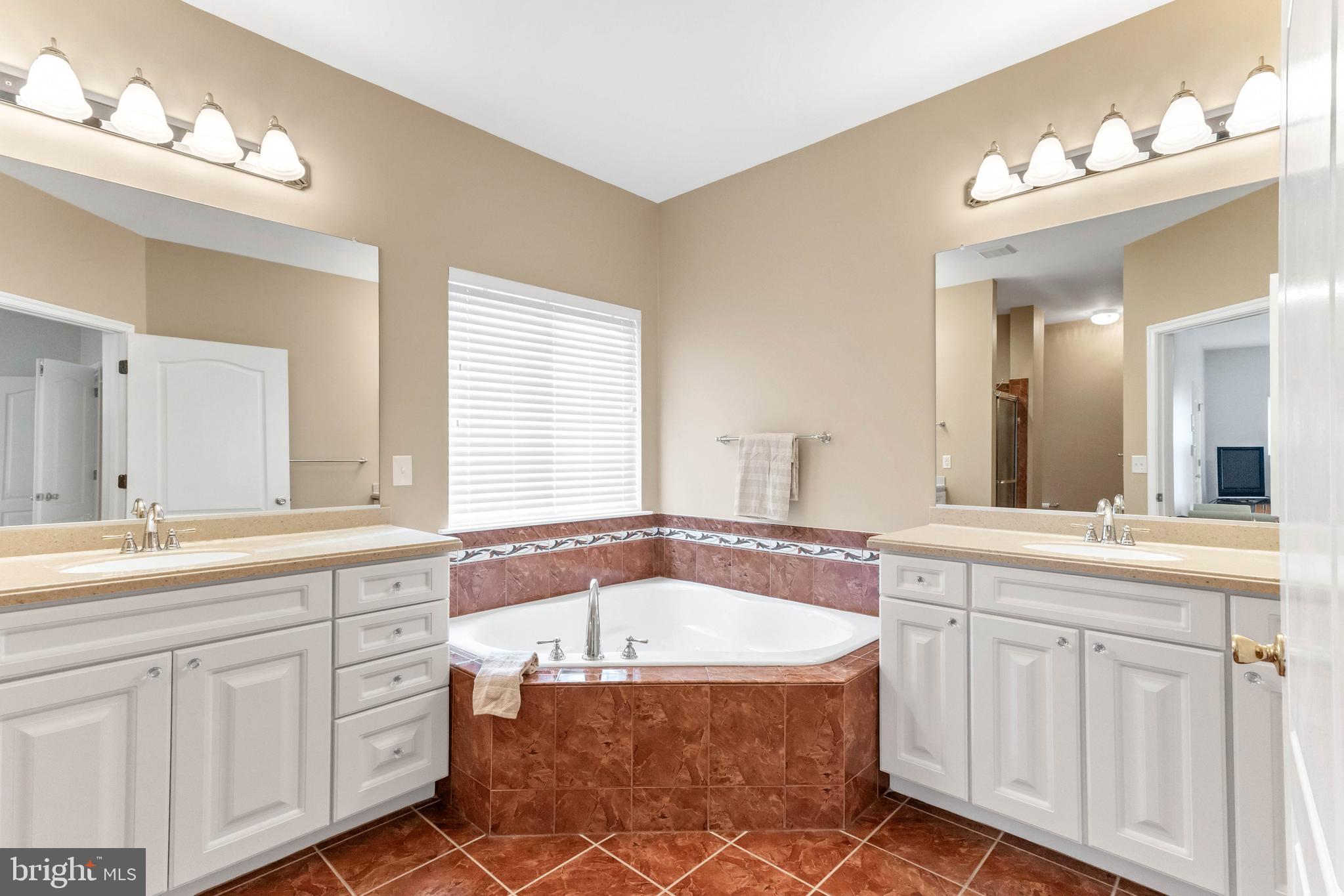 24872 Rivers Edge Road Millsboro, DE 19966 - Photo 30 of 80 a spacious bathroom with a granite countertop sink mirror and a bathtub