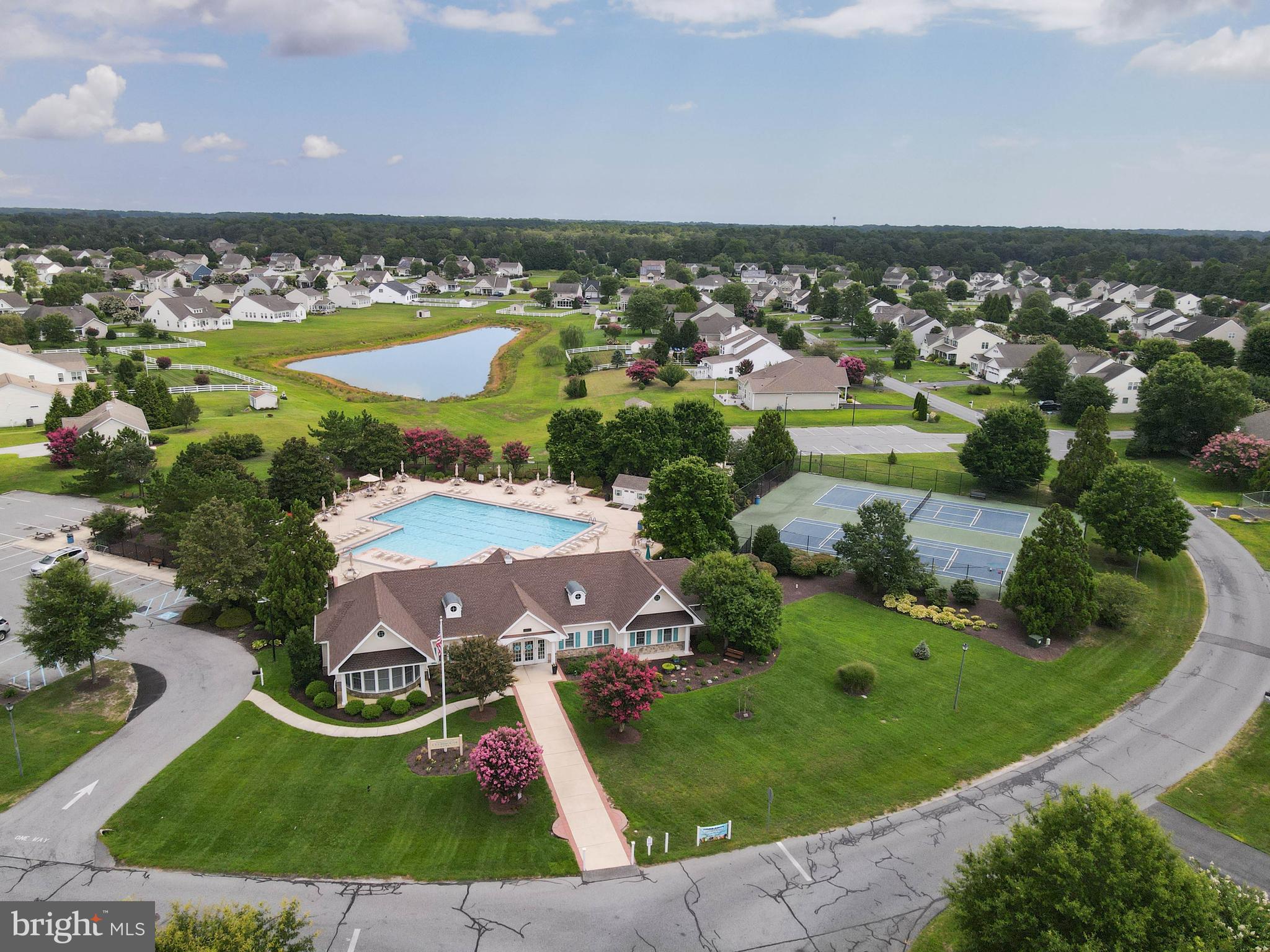 24872 Rivers Edge Road Millsboro, DE 19966 - Photo 71 of 80 an aerial view of a house with a garden