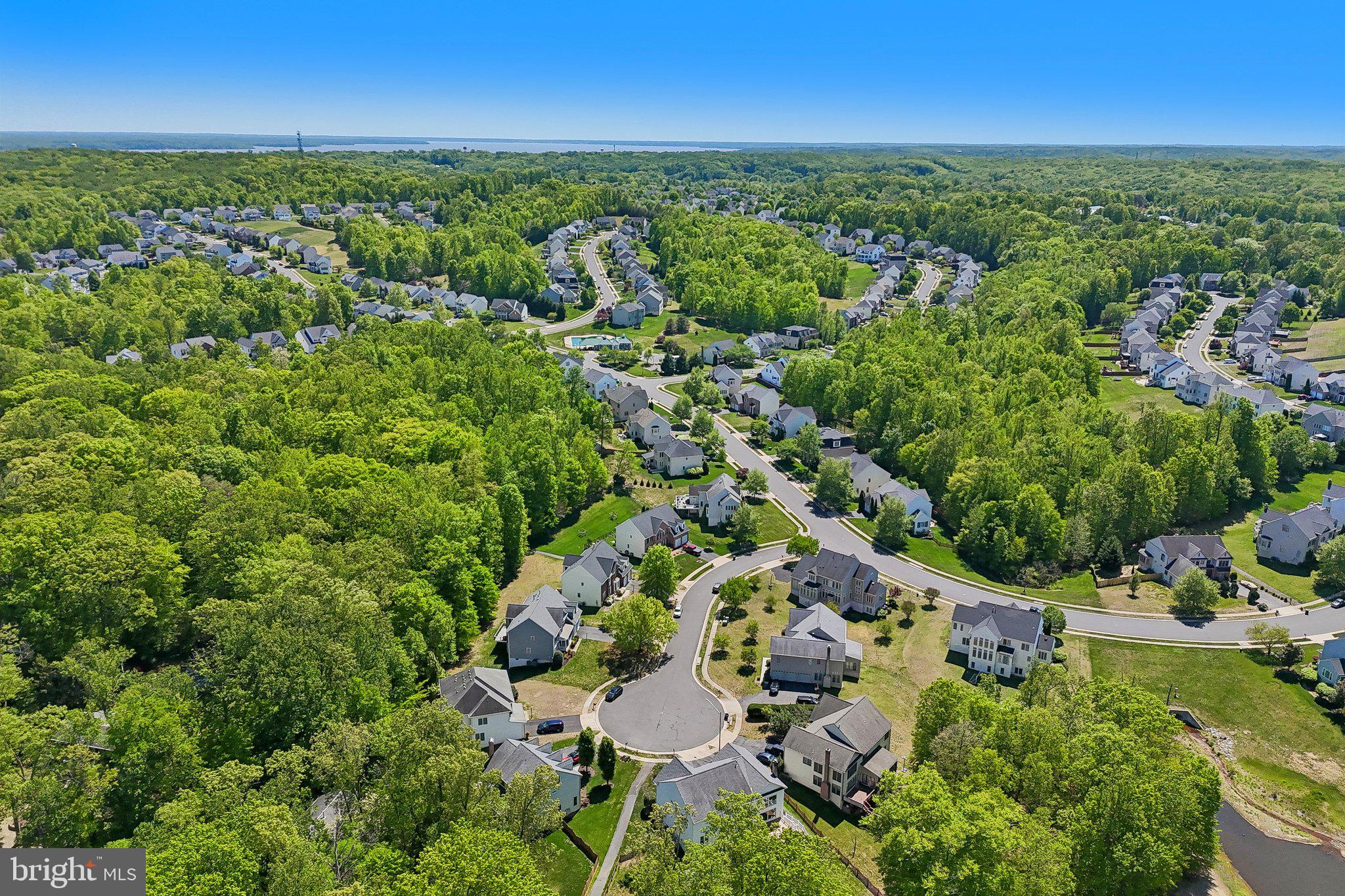 3519 Katrina Court Triangle, VA 22172 - Photo 93 of 101 an aerial view of residential houses with outdoor space and trees