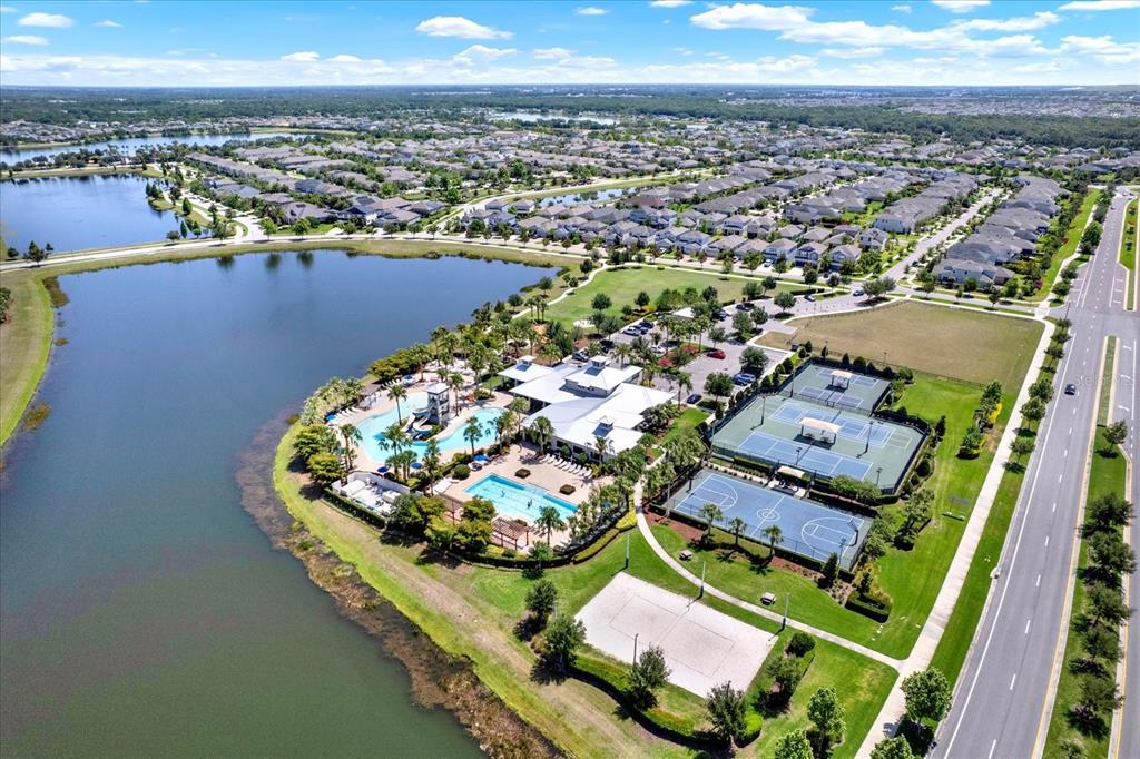 6003 Milestone Drive Apollo Beach, FL 33572 - Photo 46 of 50 an aerial view of a house with a ocean view