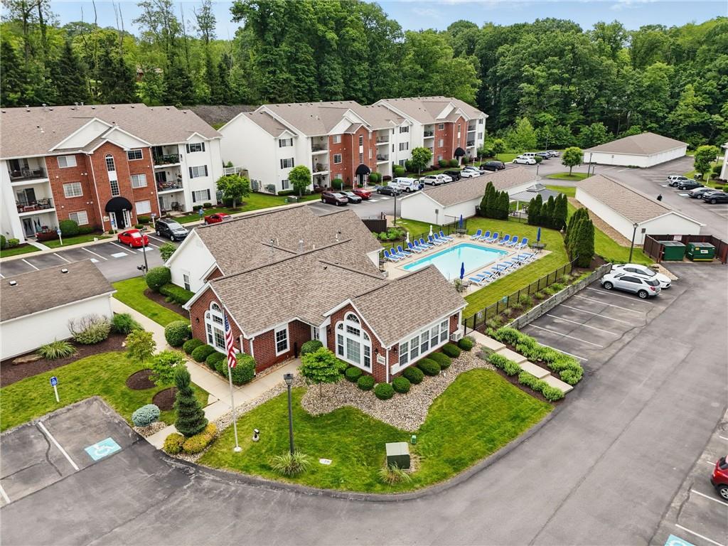 850 Hidden Ridge Court, Unit 101 South Park, PA 15129 - Photo 31 of 38 an aerial view of a house with garden space and street view