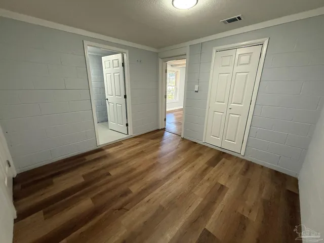 wooden floor in an empty room