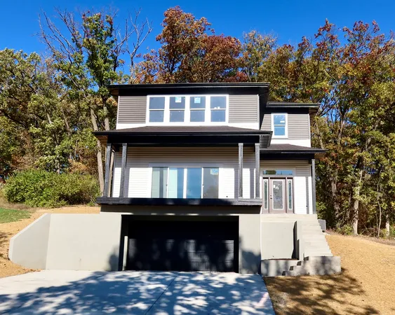 a view of a house with a balcony