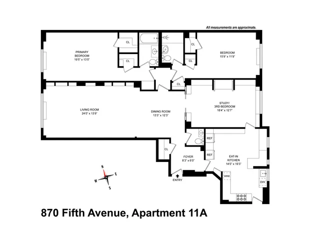 $3,495,000 | 870 5th Avenue, Unit 11A | Lenox Hill