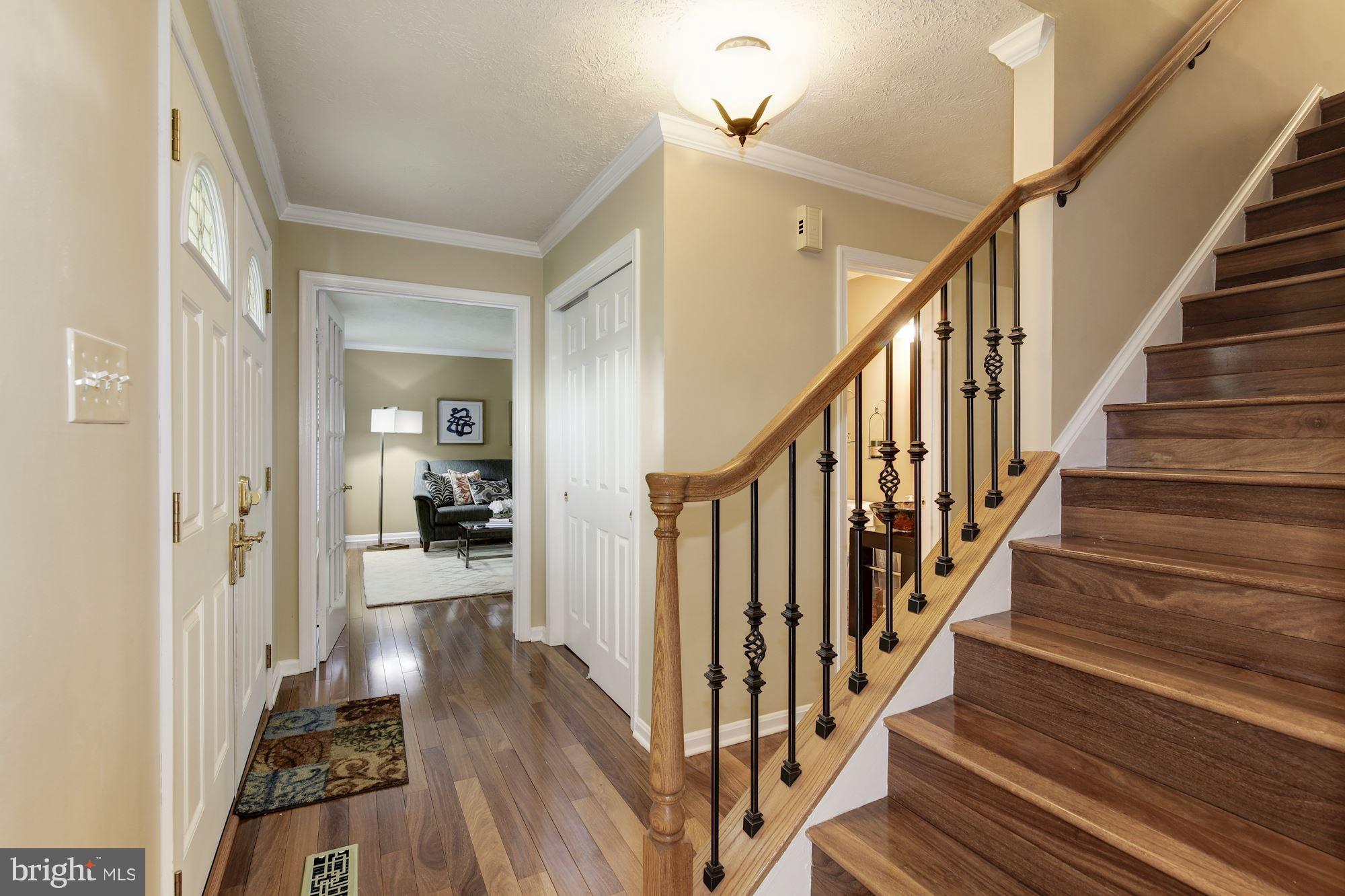 7317 Jenna Road Springfield, VA 22153 - Photo 3 of 30 Wide-plank hardwoods and iron balusters