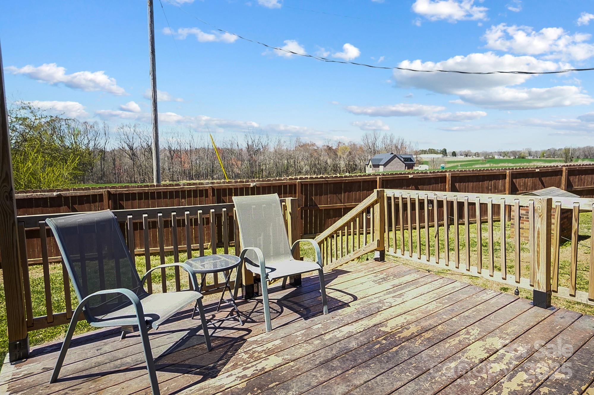 976 Pointview Lane Lincolnton, NC 28092 - Photo 39 of 43 a view of a balcony with wooden floor and iron fence