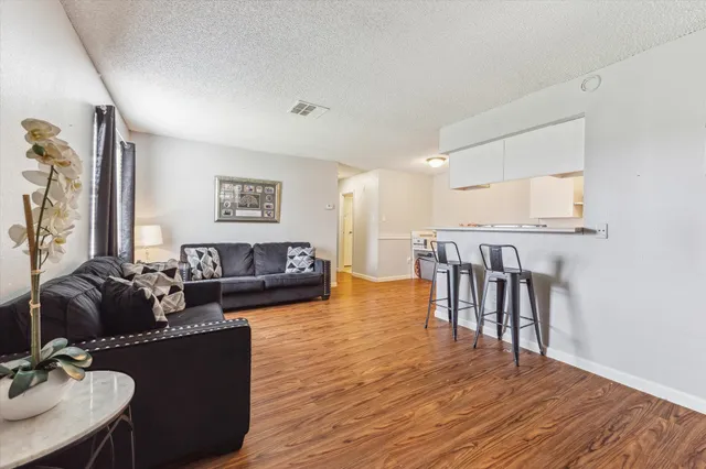 a house view with a backyard space