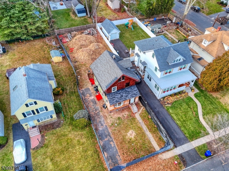 608 Hort Street Westfield, NJ 07090 - Photo 2 of 17 an aerial view of a house with a garden and lake view
