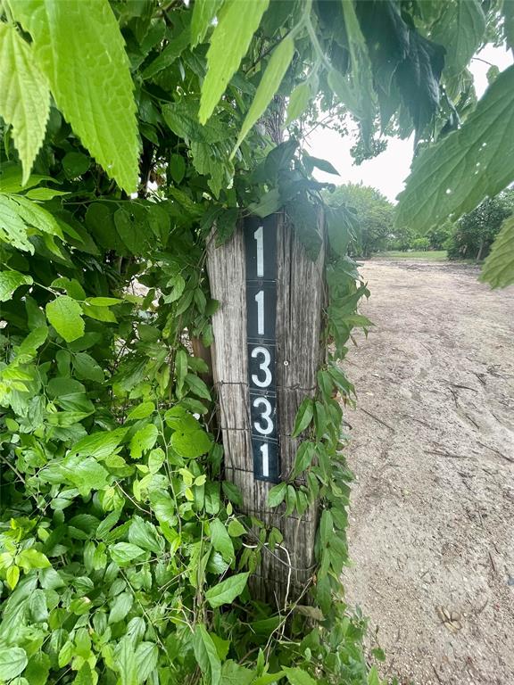 13331 Bradshaw Road Austin, TX 78747 - Photo 10 of 14 Lush foliage surrounds a rustic wooden post marking the entrance to this rural property.