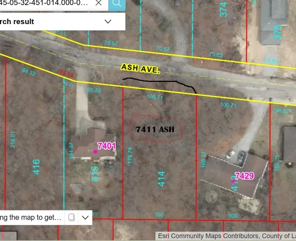 a view of a sign on a street