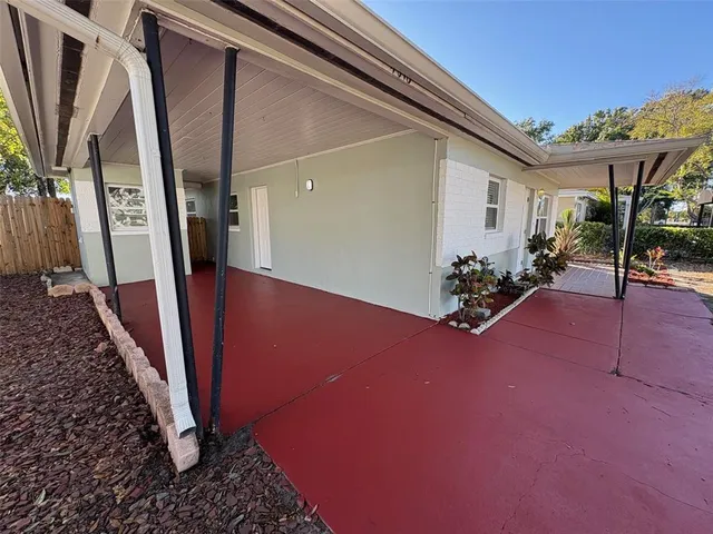 a view of a room with door
