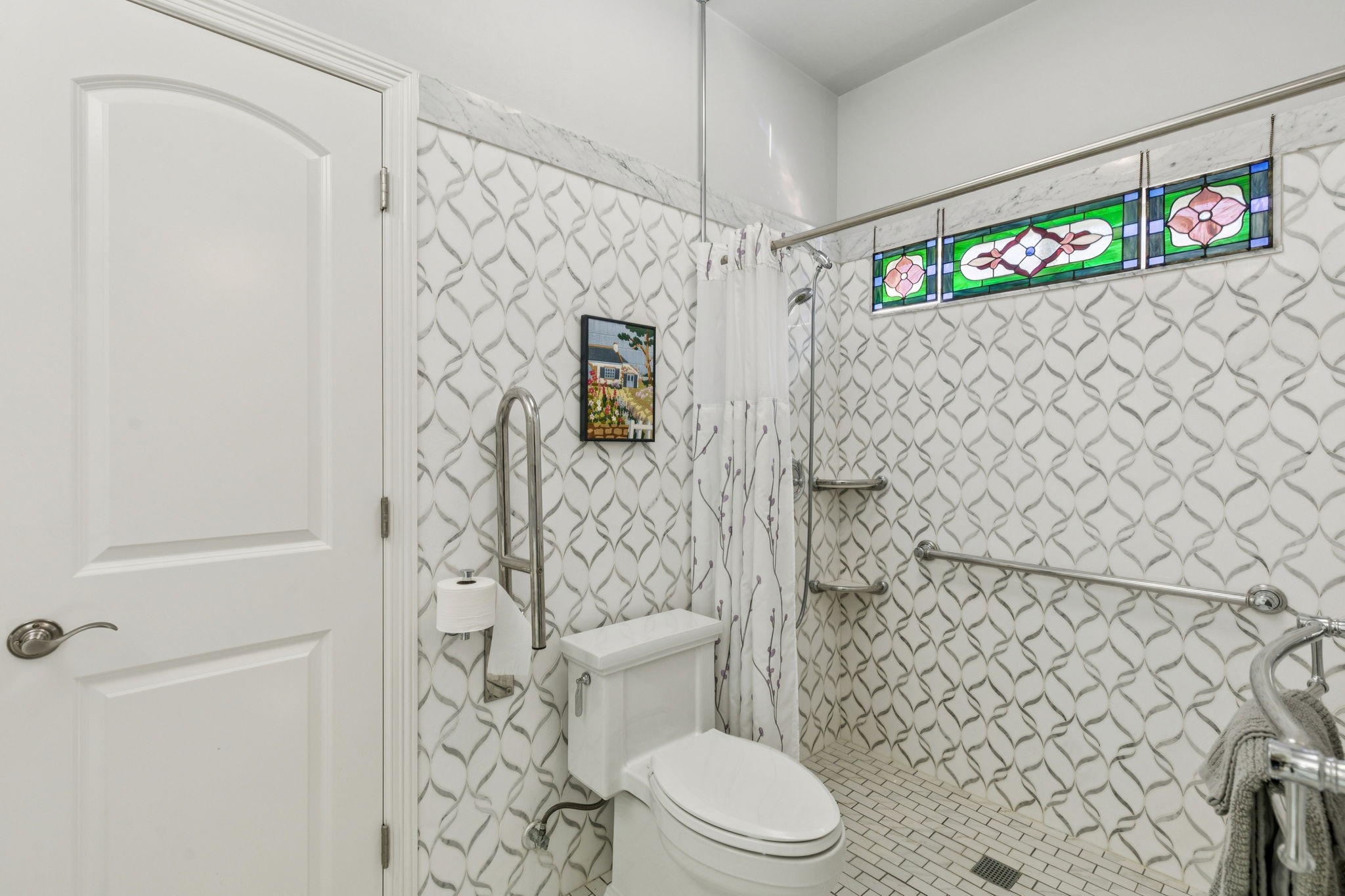 2809 Cedar Ridge Trail Friendswood, TX 77546 - Photo 25 of 33 ROLL IN SHOWER AND TILED FLOOR