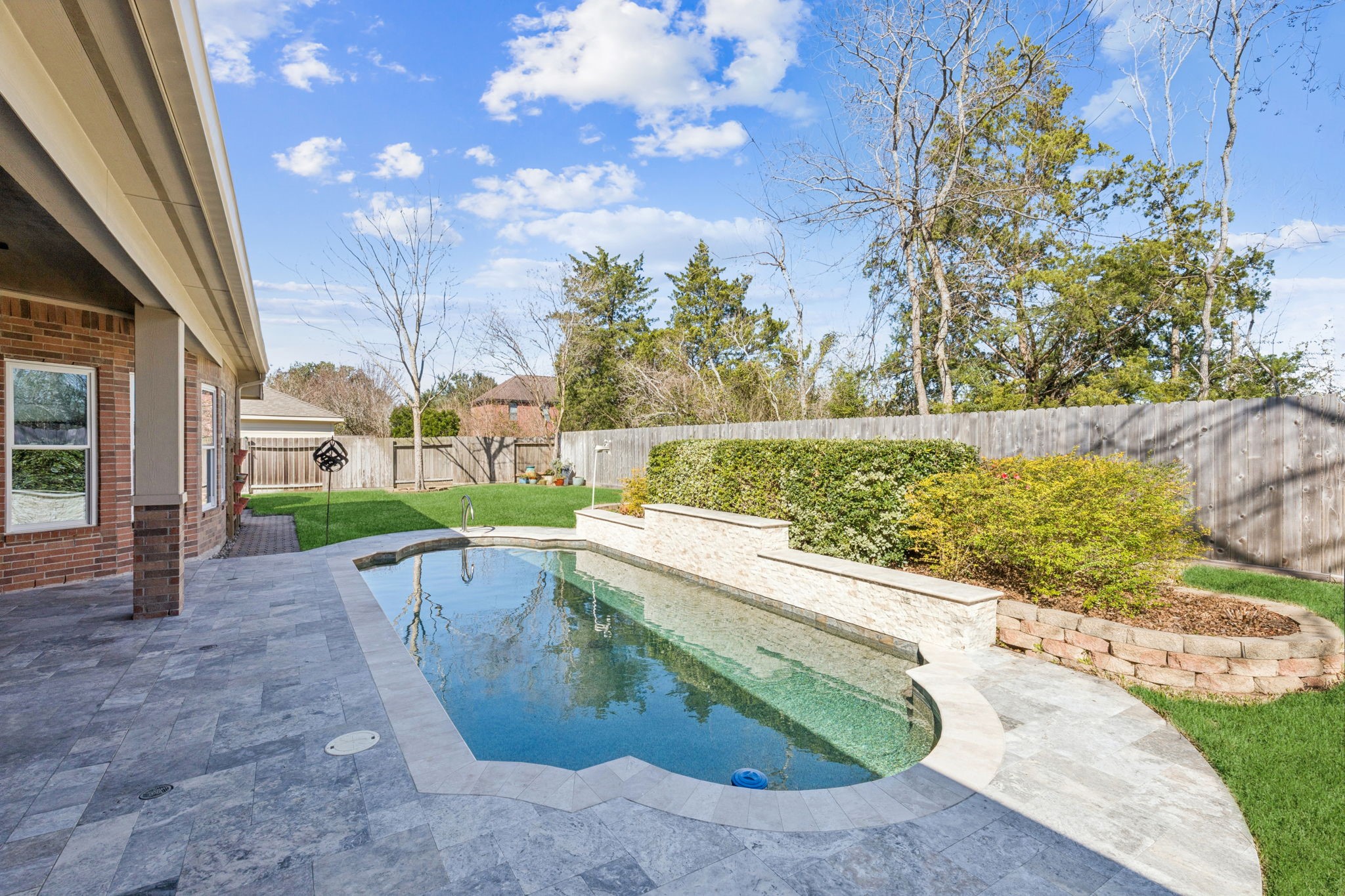 2809 Cedar Ridge Trail Friendswood, TX 77546 - Photo 29 of 33 INGROUND HEATED POOL, NO BACK NEIGHBORS
