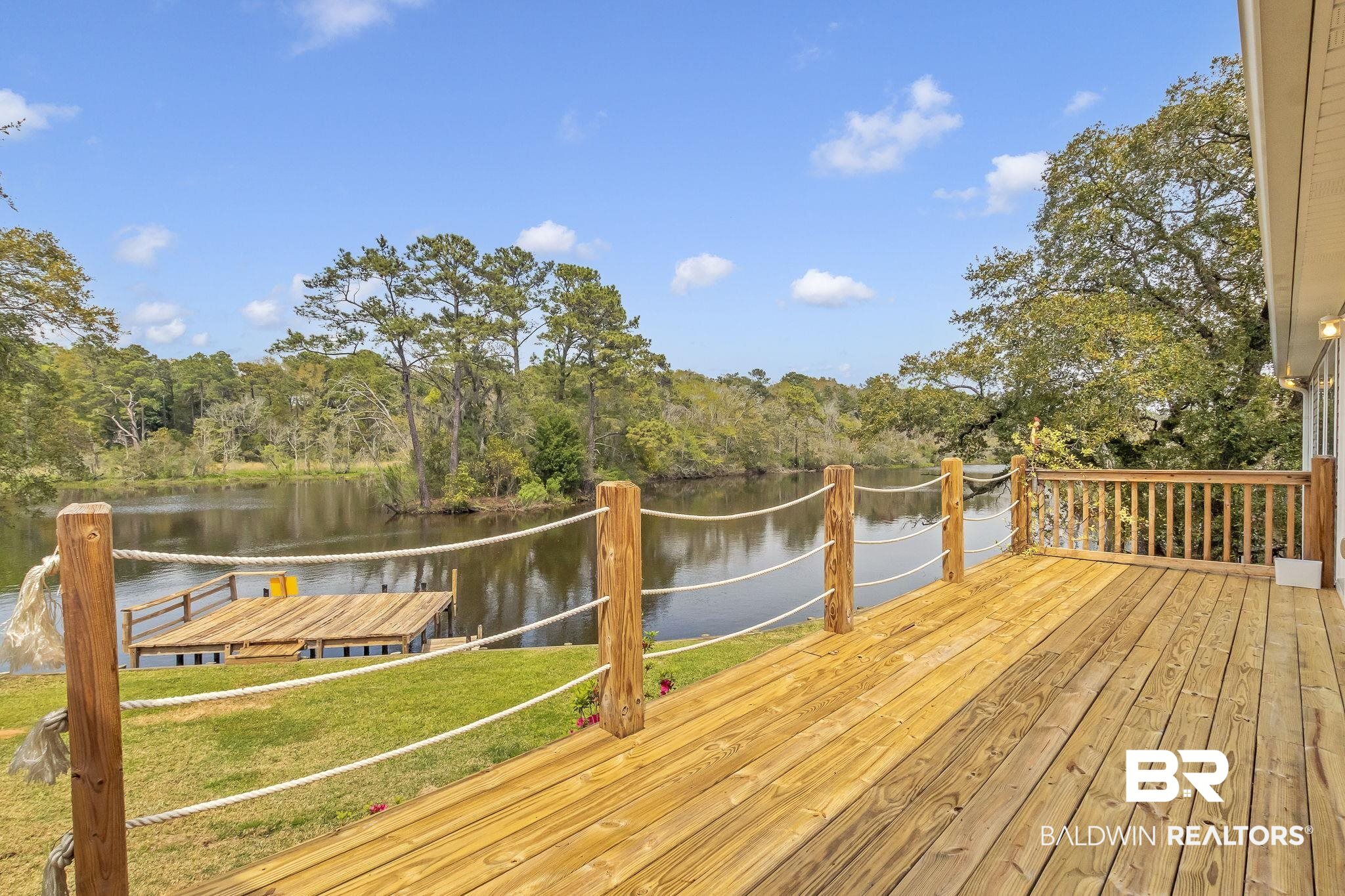 2901 Alston Court Mobile, AL 36605 - Photo 52 of 59 Deck with a lawn and a water view