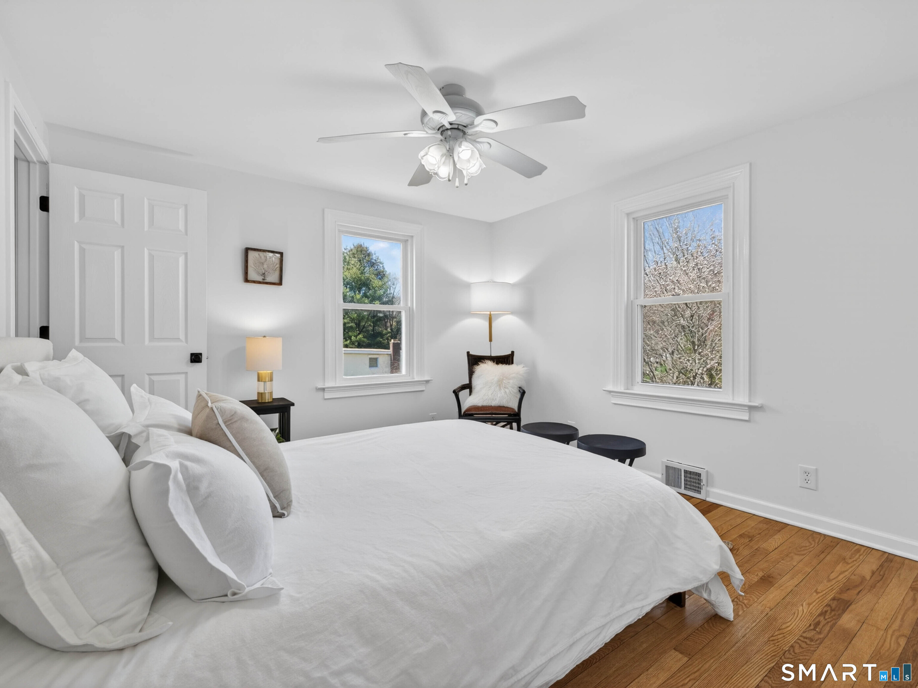 1092 Durham Road Guilford, CT 06437 - Photo 53 of 61 a bedroom with a large bed and a window