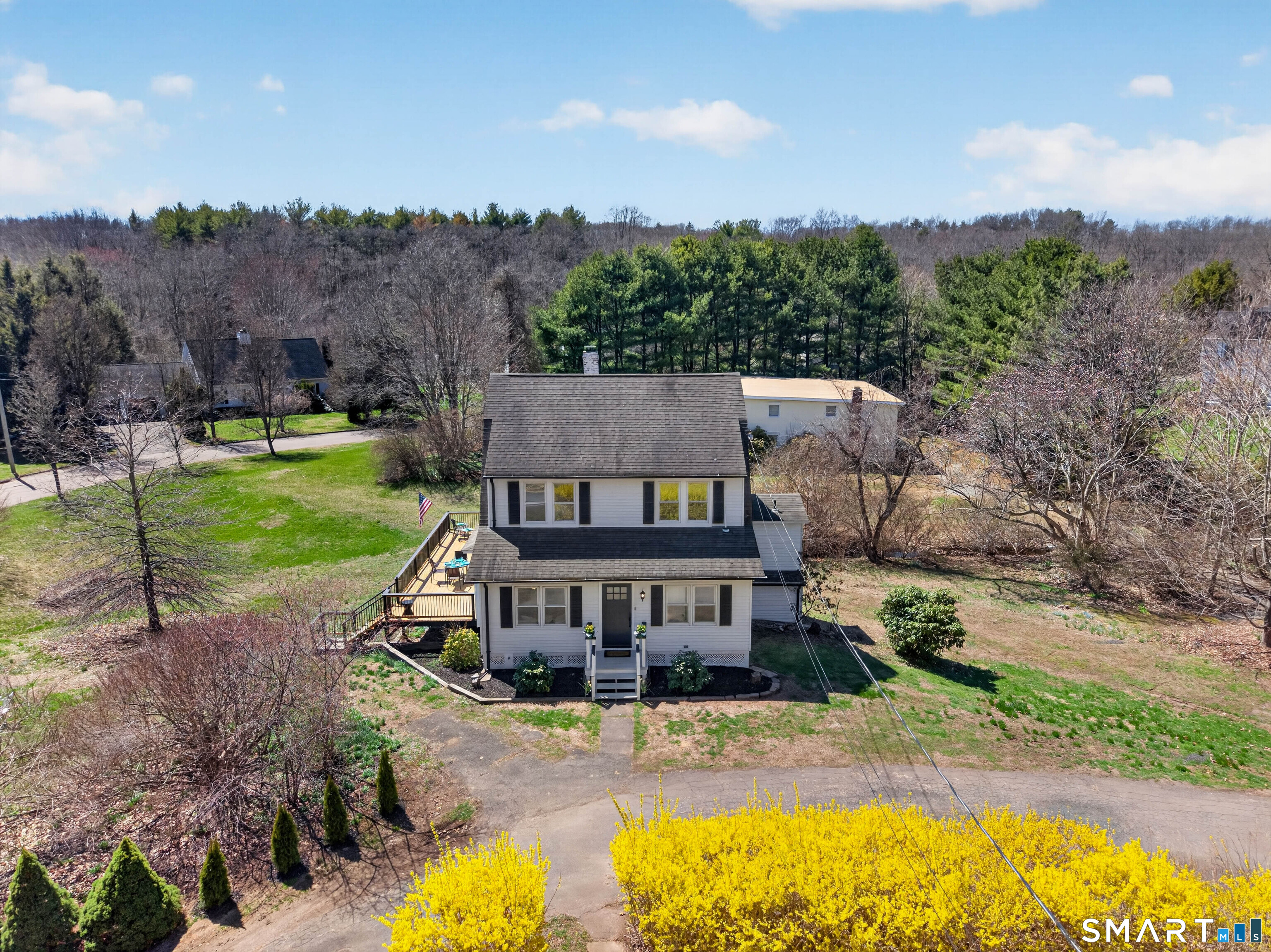 1092 Durham Road Guilford, CT 06437 - Photo 8 of 61 an aerial view of a house with a big yard