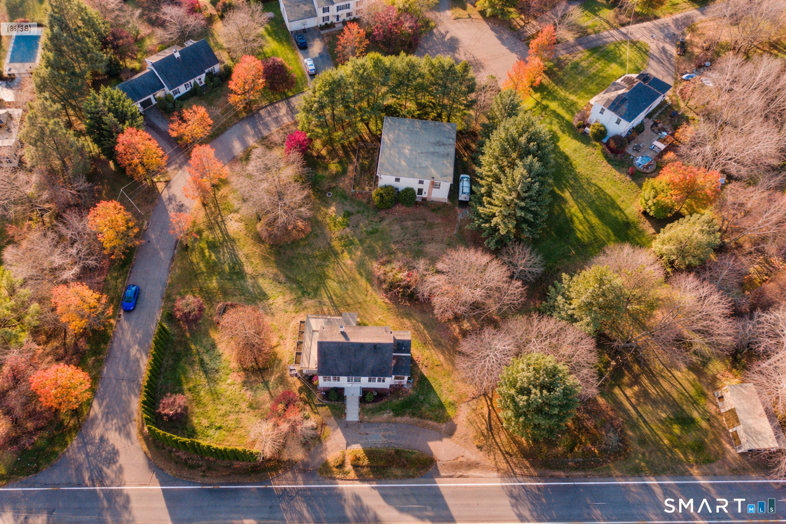 1092 Durham Road Guilford, CT 06437 - Photo 10 of 61 an aerial view of residential houses with outdoor space