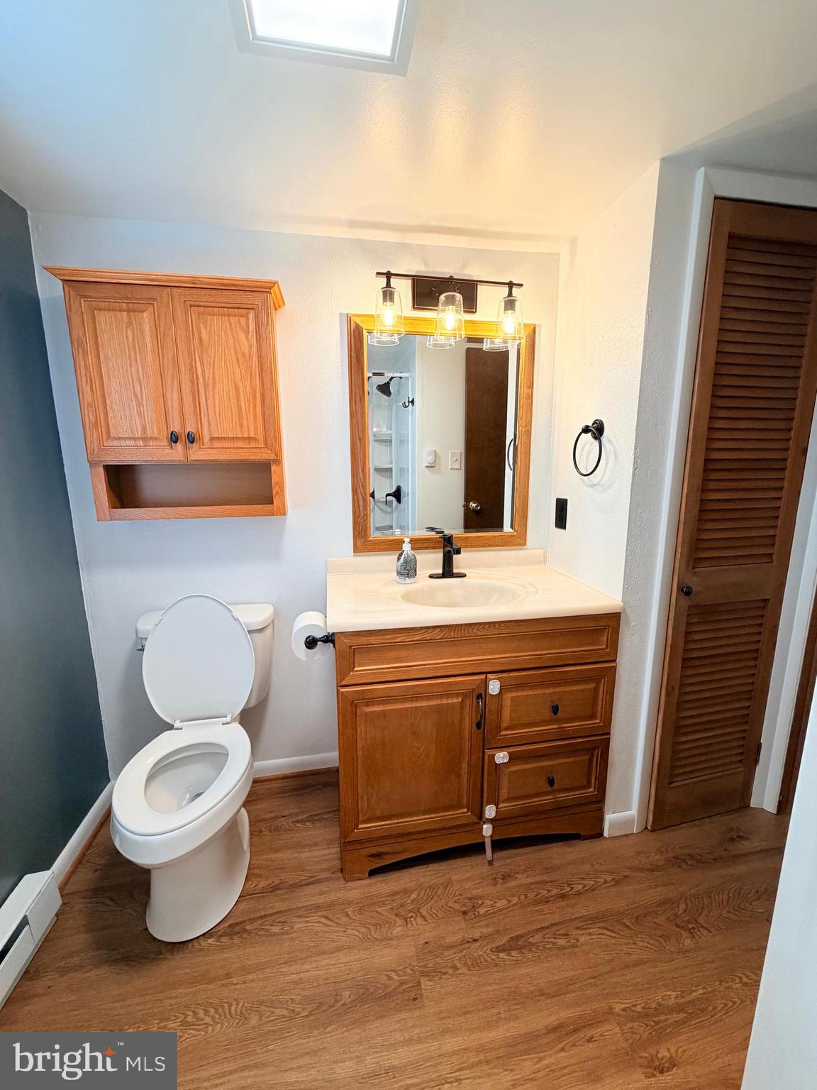 217 Oak Street Wiconisco, PA 17048 - Photo 19 of 31 a bathroom with a toilet a sink and a mirror