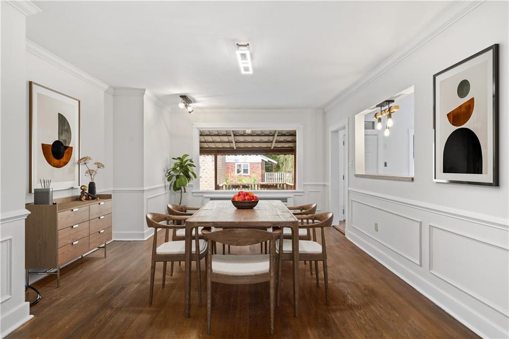 6418 Landview Road Pittsburgh, PA 15217 - Photo 13 of 45 a view of a dining room with furniture and wooden floor