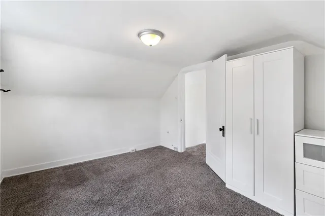 a view of a closet in a room