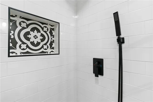 a close up of a mirror