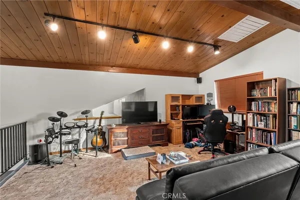 a view of swimming pool with a yard