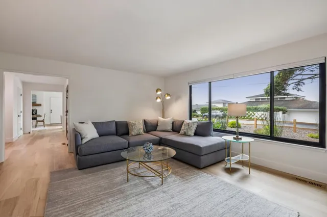 a view of a bathroom from the hallway