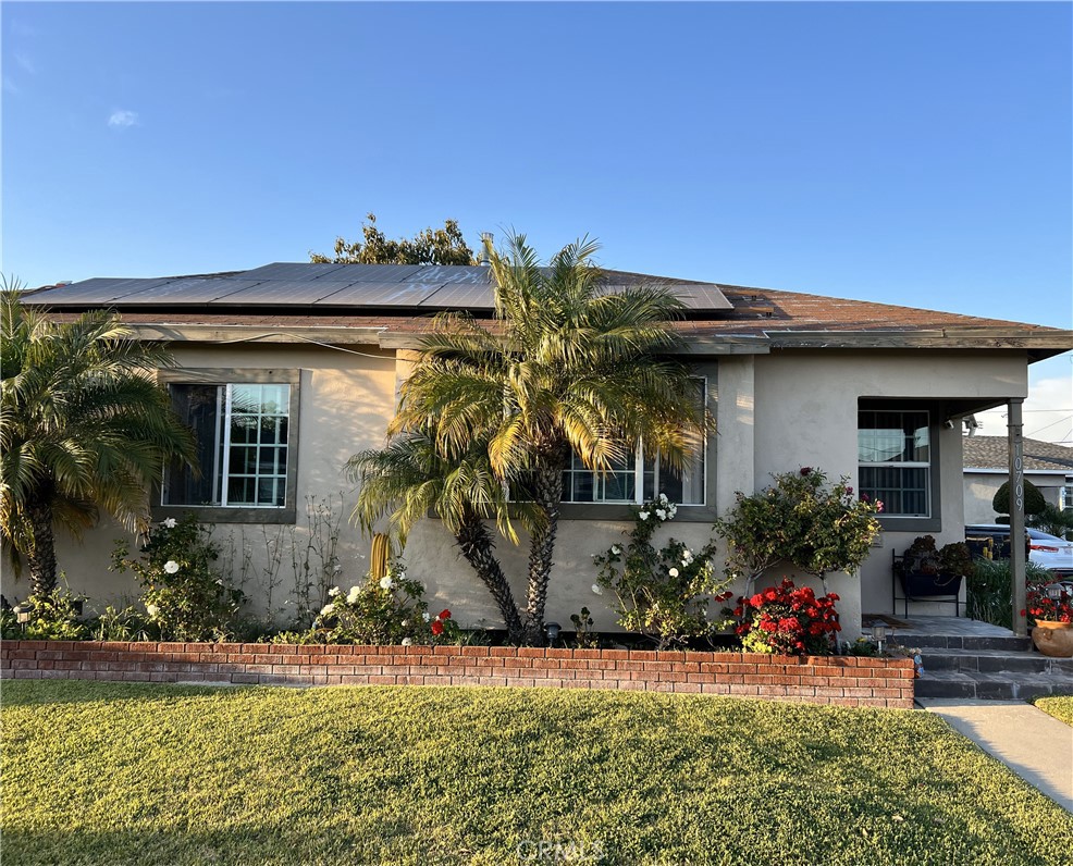 a view of a house with patio