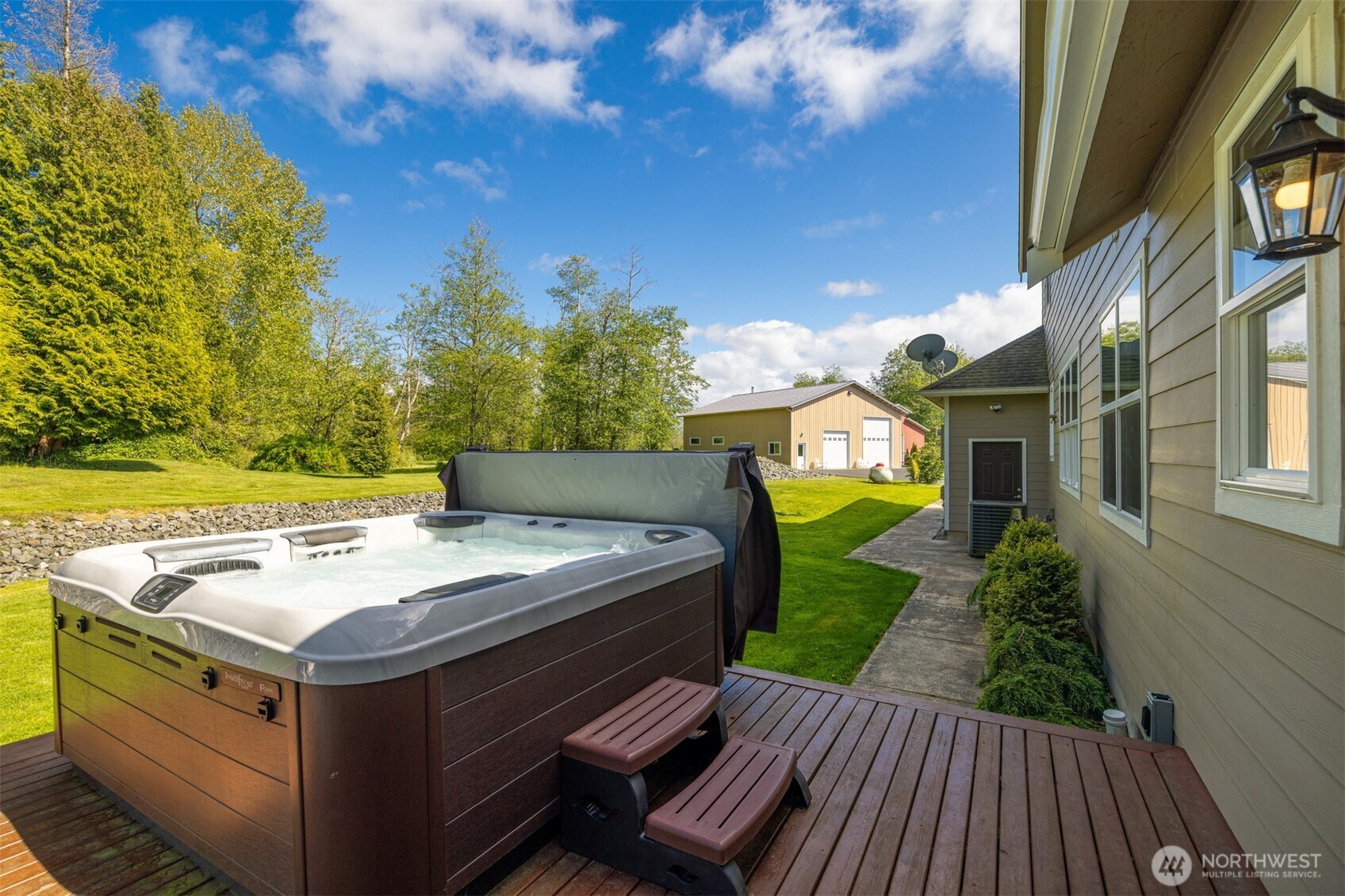6152 Garrett Lane Ferndale, WA 98248 - Photo 31 of 40 a view of a backyard with sitting area